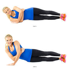 Woman showing how to perform the Side Push-Up Exercise https://get-strong.fit/Side-Push-Ups-How-To-Exercise-Guide/Exercises